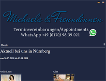 Tablet Screenshot of michaela-freundinnen.de